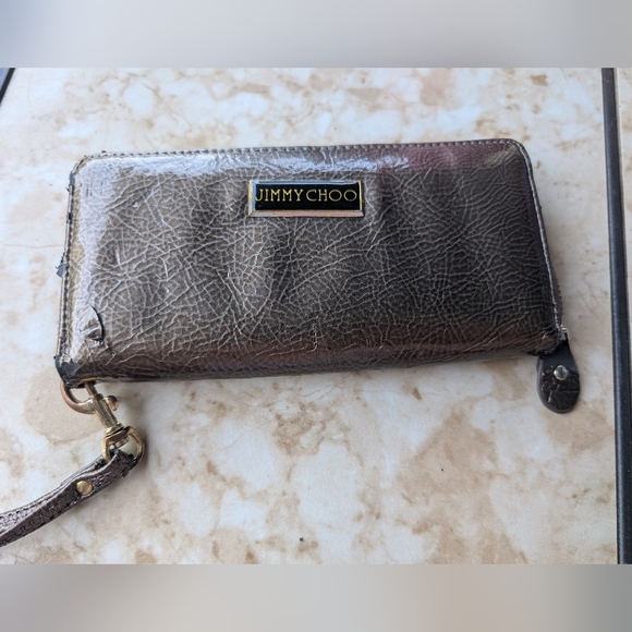 Jimmy Choo Shimmering Bronze Wallet‎ - Picture 1 of 4